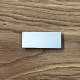 Plaque inox miroir Argent à personnaliser 50x20mm - Gravure laser