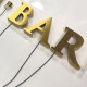 Lettres boitiers retroéclairées - Sur mesure (inox, plaqué or, avec peinture)