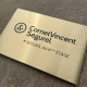 Plaque Inox plaqué Or brossé 300x200mm - fraisage + remplissage peinture noire