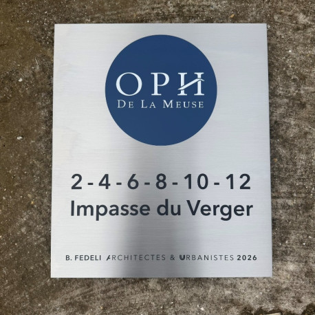 Plaque Inox Personnalisée avec Impression UV Couleur sur Mesure