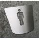 Pictogramme homme toilettes - 170x160 (FIN DE SERIE)