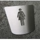 Pictogramme femme toilettes - 170x160 (FIN DE SERIE)