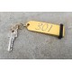 Porte-clés Aluminium doré à personnaliser  - Gravure laser - 100x30mm
