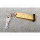 Porte-clés Aluminium doré à personnaliser  - Gravure laser - 100x30mm
