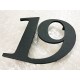 Design numéro assemblé - Inox avec peinture au four - Numéro au choix - Taille 5, 7 ou 10cm