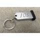 Porte-clés Aluminium à personnaliser  - Gravure laser - 100x30mm - ARGENT ou DORE