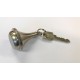 Porte-clés à personnaliser  - Inox brossé - Hauteur60mm - Diam40mm