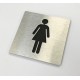 Pictogramme femme toilettes - 100x100 ou 150x150mm