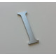 Design Stone serif - Chiffre inox brossé ep2mm - Taille 5 / 8.5 ou 10cm