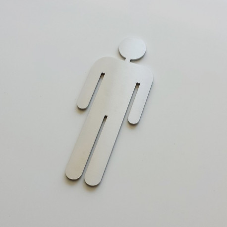 Pictogramme homme toilettes 10/15cm