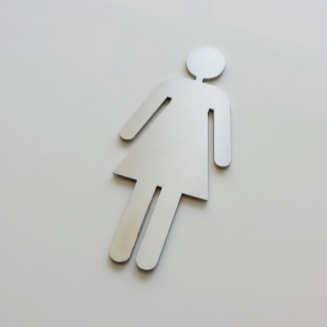 Pictogramme femme toilettes 10/15cm