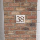 Numéros alignés - Plaque habitation inox brossé - 176x176 ou 195x130