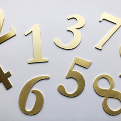 argent XAPTOVi Plaque de numéro pour maison en inox Qualité néerlandaise 15 cm Disponible en chiffres allant de 0 à 9 taille XL 