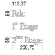 Rdc / 1er Etage / 2eme Etage - Inox brossé - Taille 50, 70 ou 100mm