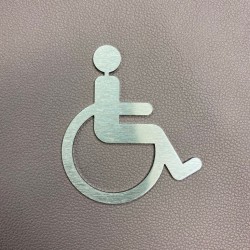Pictogramme handicape fauteuil PMR toilettes