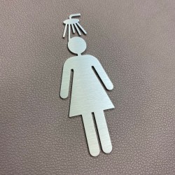 Pictogramme douche femme 10/15cm