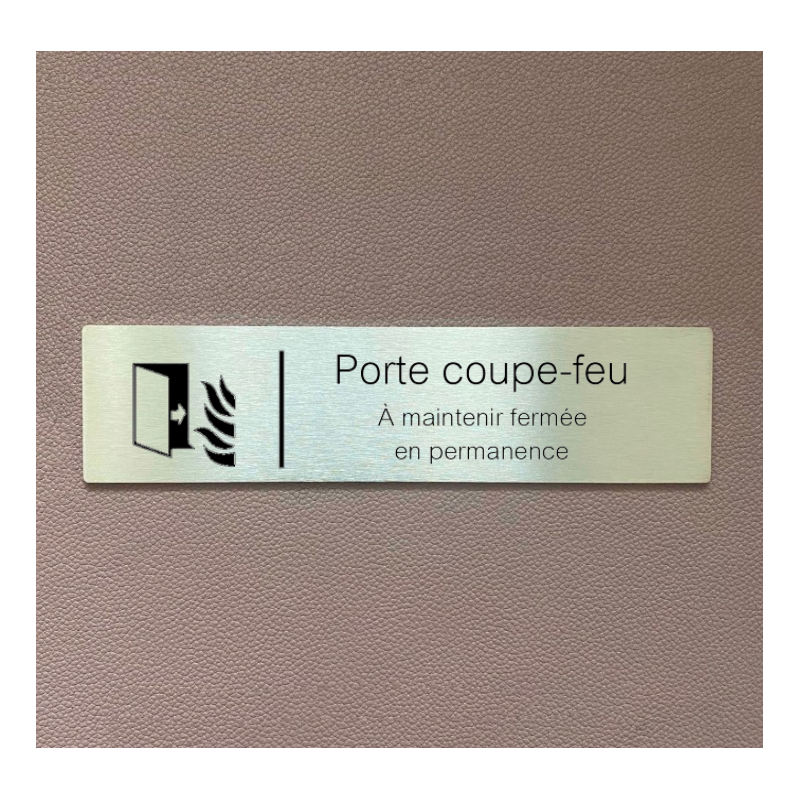 Autocollant "PORTE À MAINTENIR FERMÉE" - 10 Cm - Signalétique Pour Porte, Armoire, Local Technique