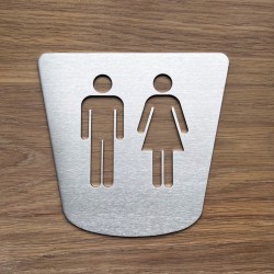 Pictogramme hommes / femmes toilettes 170x160