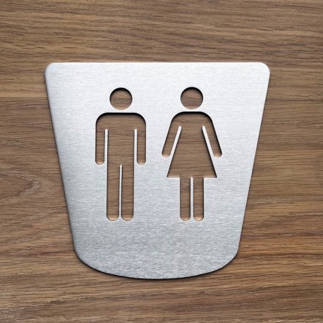 Pictogramme hommes / femmes toilettes 170x160