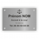 Plaque avocat en aluminium – 30 x 20 cm