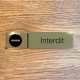 Plaque de porte d'intérieur inox brossé "Interdit" - 200x50
