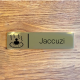 Plaque de porte d'intérieur inox brossé "Jacuzzi" - 200x50