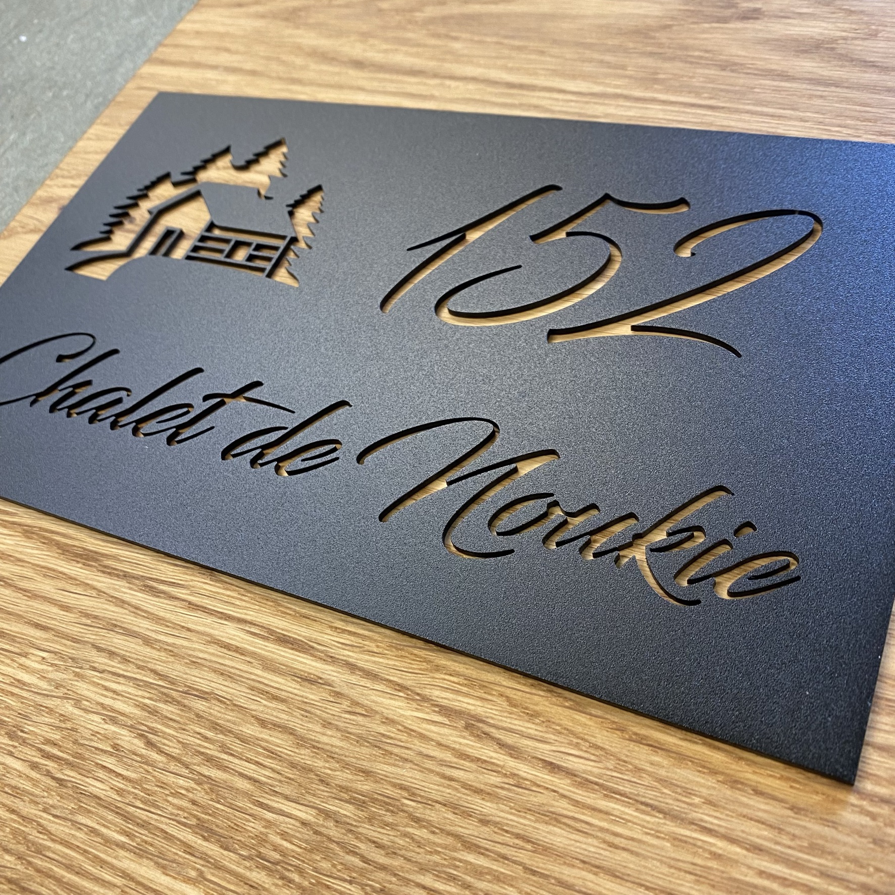 Plaque De Maison Personnalis e En Bois XVYP